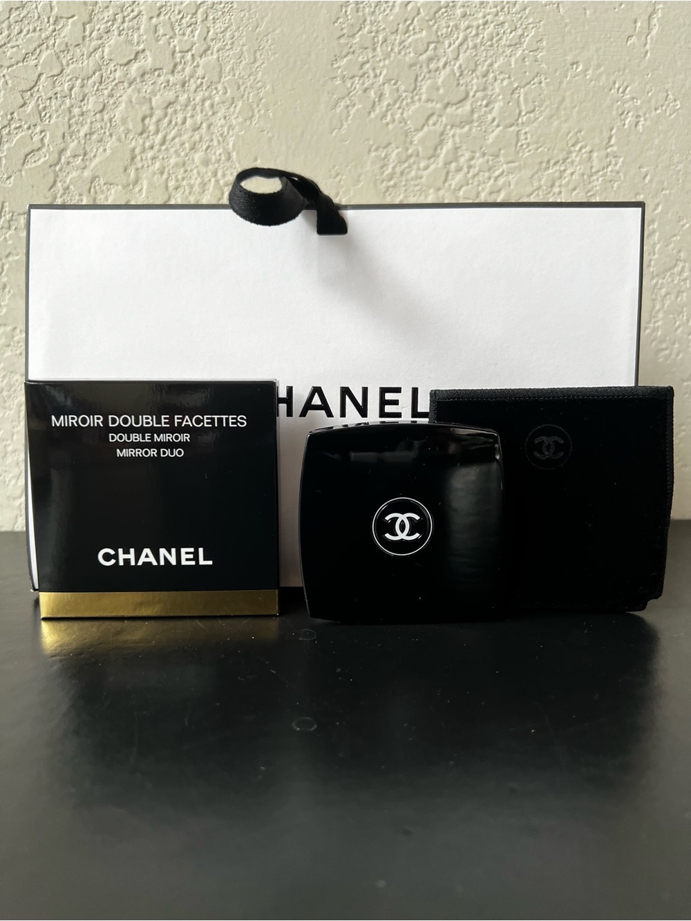 NIB CHANEL Miroir Double Facettes Compact Mirror Duo – Authentic Classic Black
